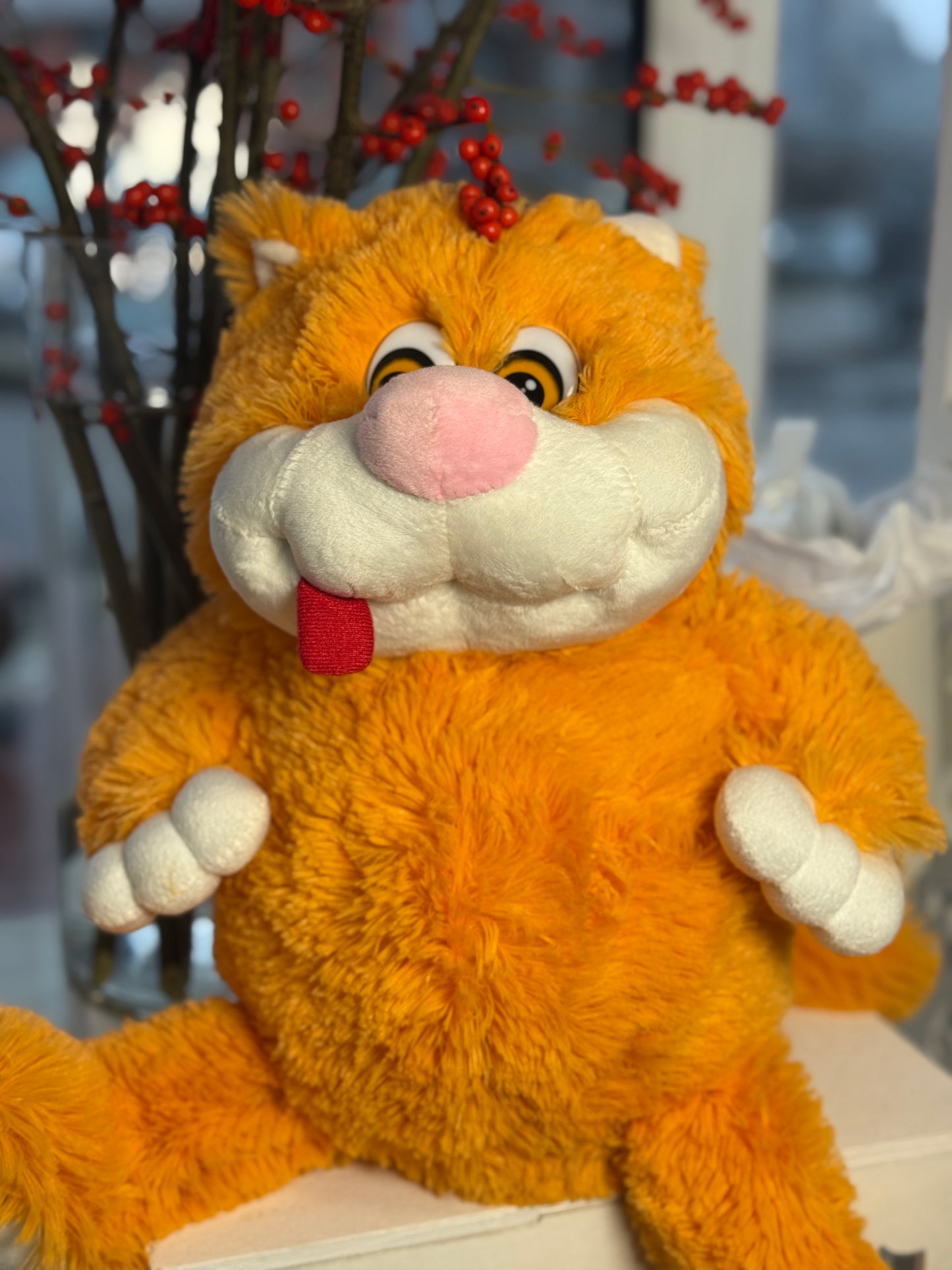 Fluffy Orange Cat Plush