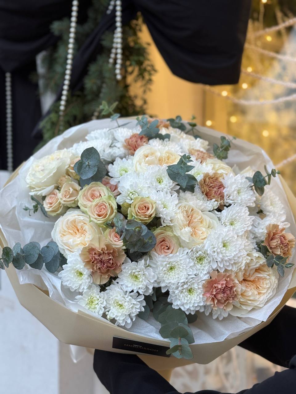 Peach & Ivory Serenity Bouquet