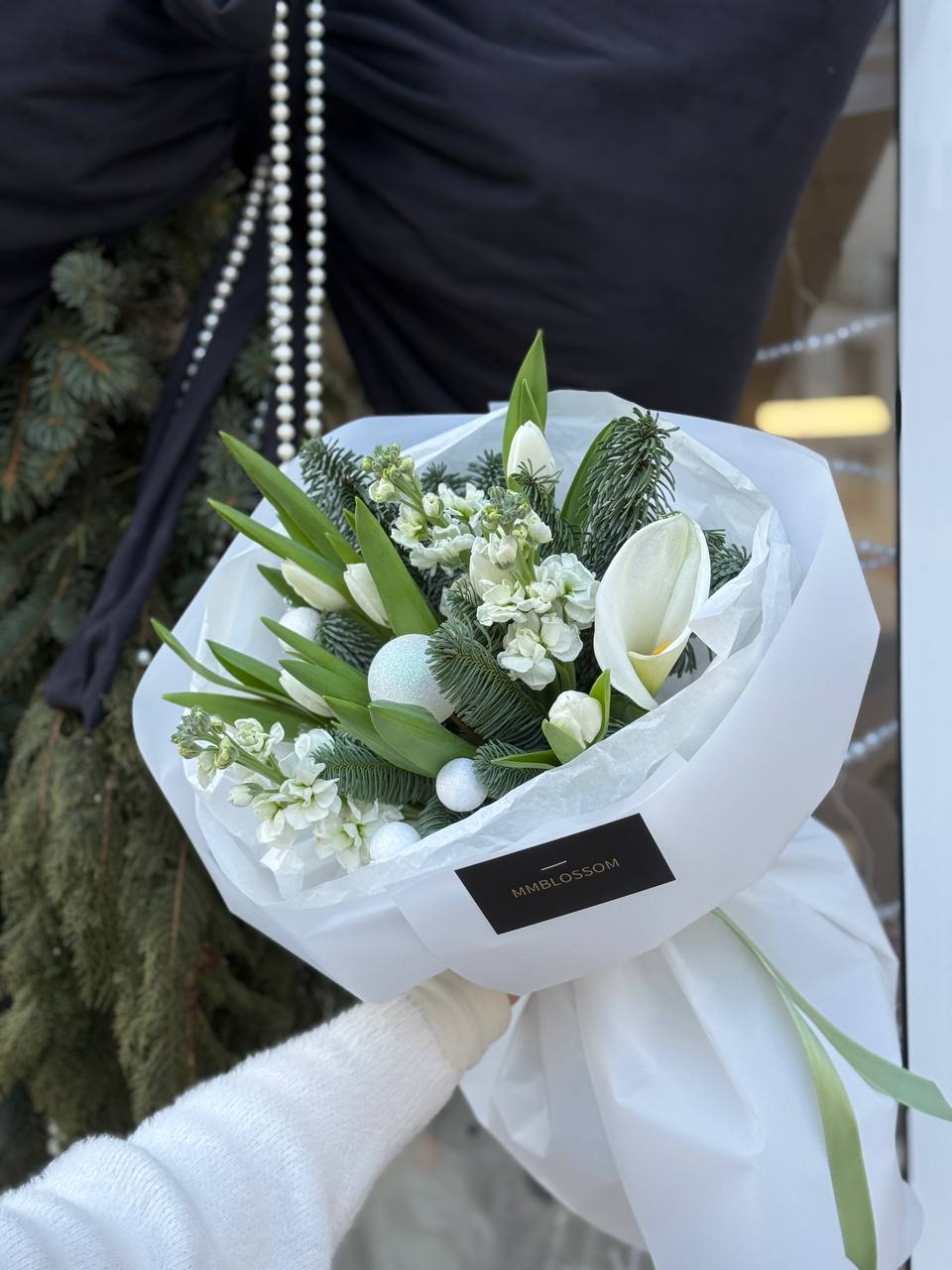 White Winter Elegance Bouquet