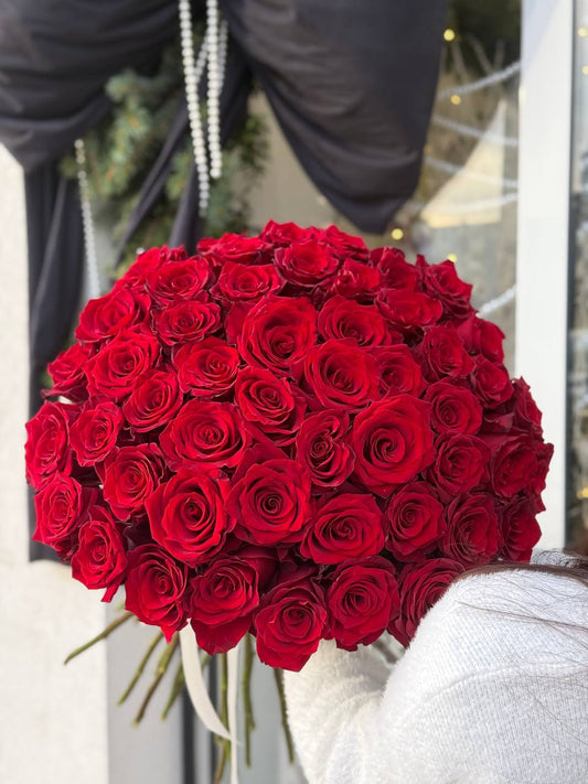 51 Velvet Red Roses – 70 cm