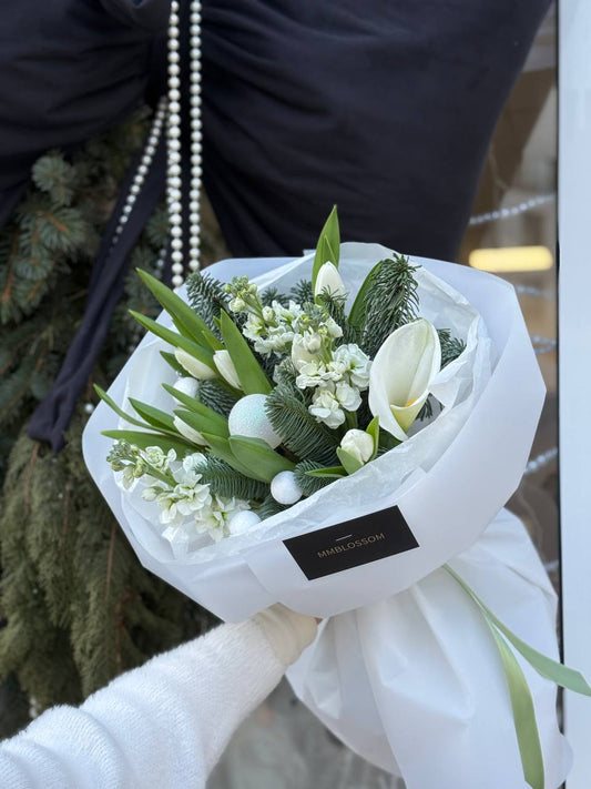 White Winter Elegance Bouquet